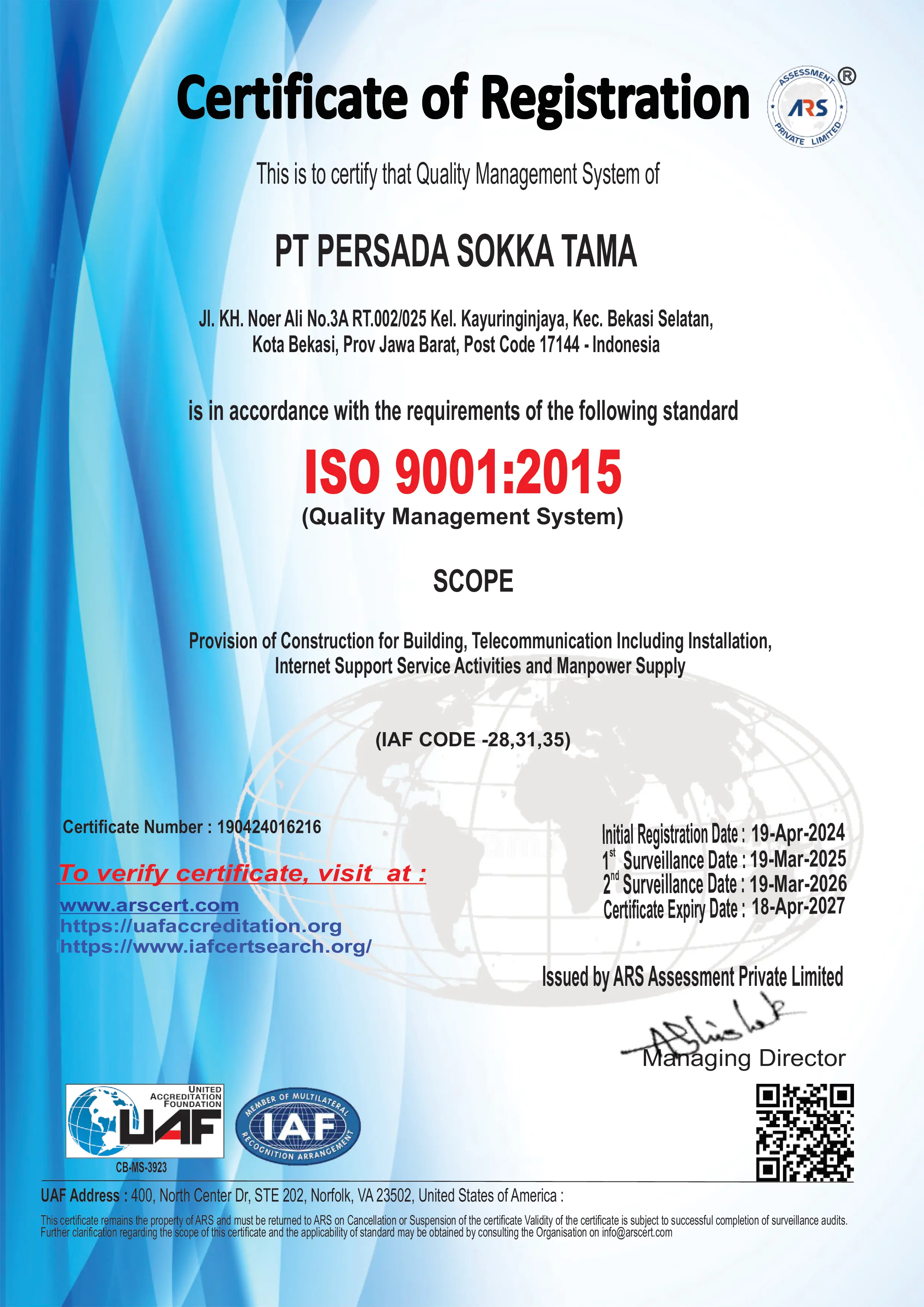 ISO 9001:2015